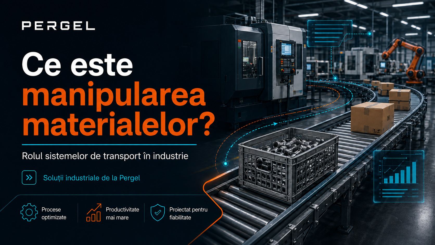 Ce este manipularea materialelor? Rolul sistemelor de transport în industrie
